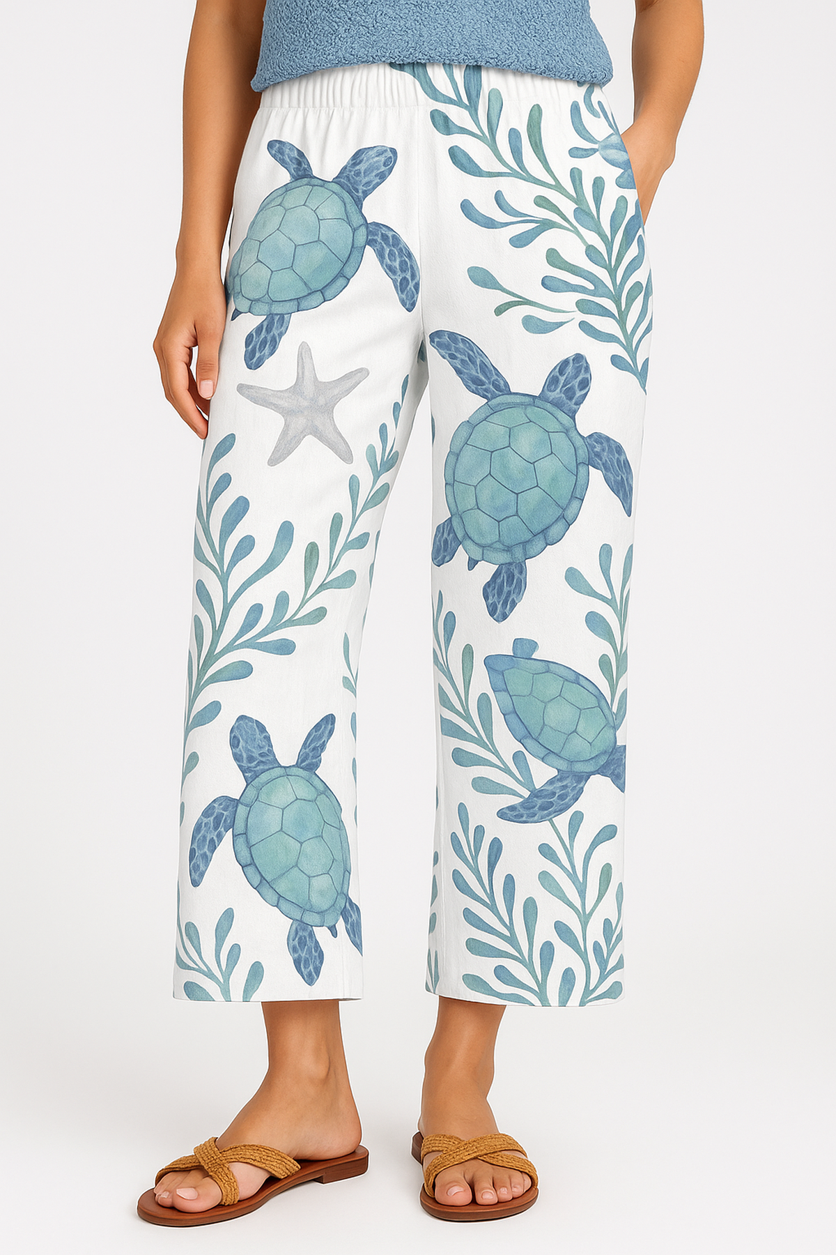 Relaxed Cotton Blend Trousers – Breathable Summer Casual Pants