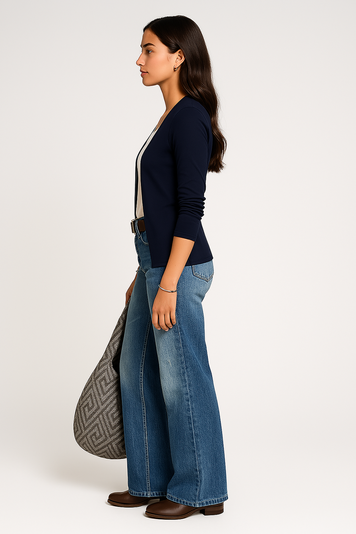 Vintage Wide-Leg Jeans For Women