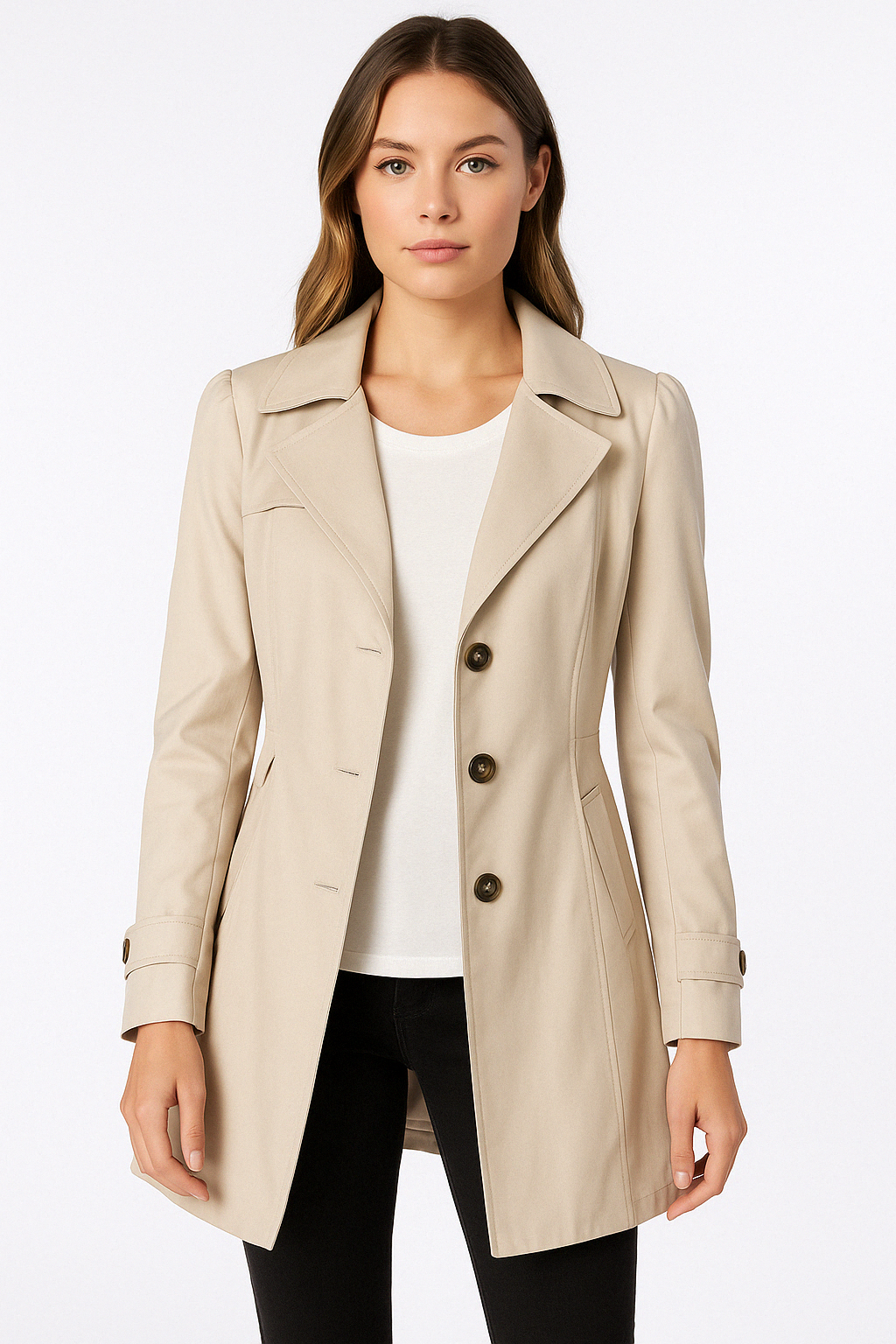 Mid-Length Trench Coat