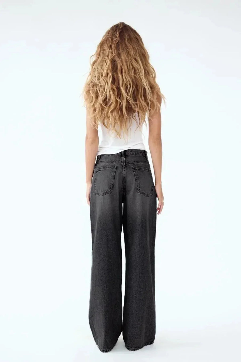 Asymmetrical Wide-Leg Denim Pants – Streetwear & Everyday Style