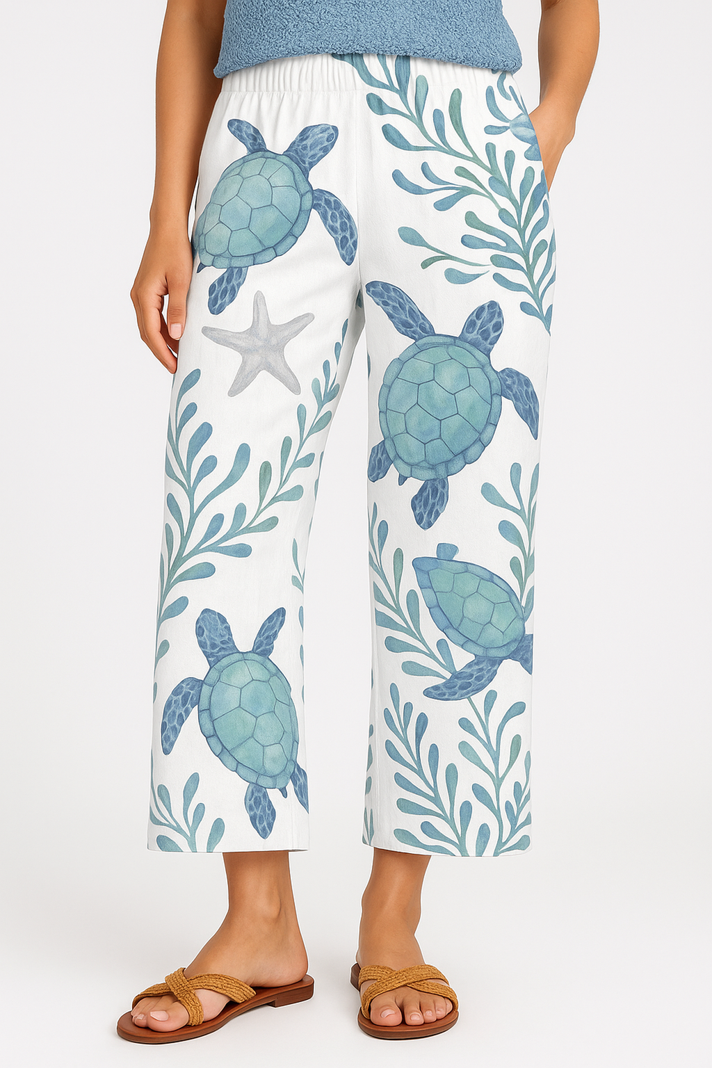 Relaxed Cotton Blend Trousers – Breathable Summer Casual Pants