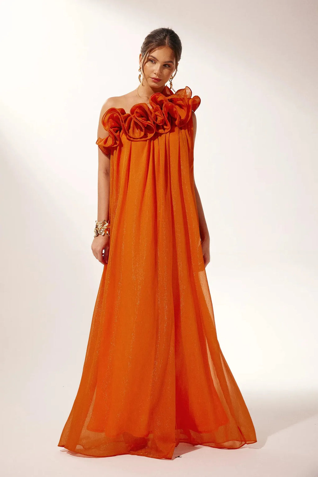 One-Shoulder Maxi Dress – Summer Resort & Day-to-Evening Wear