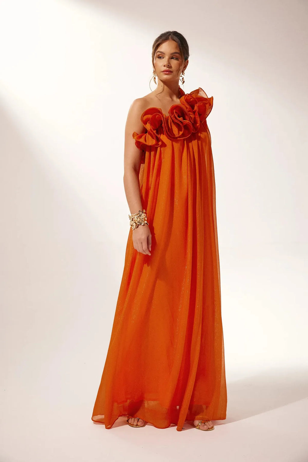One-Shoulder Maxi Dress – Summer Resort & Day-to-Evening Wear