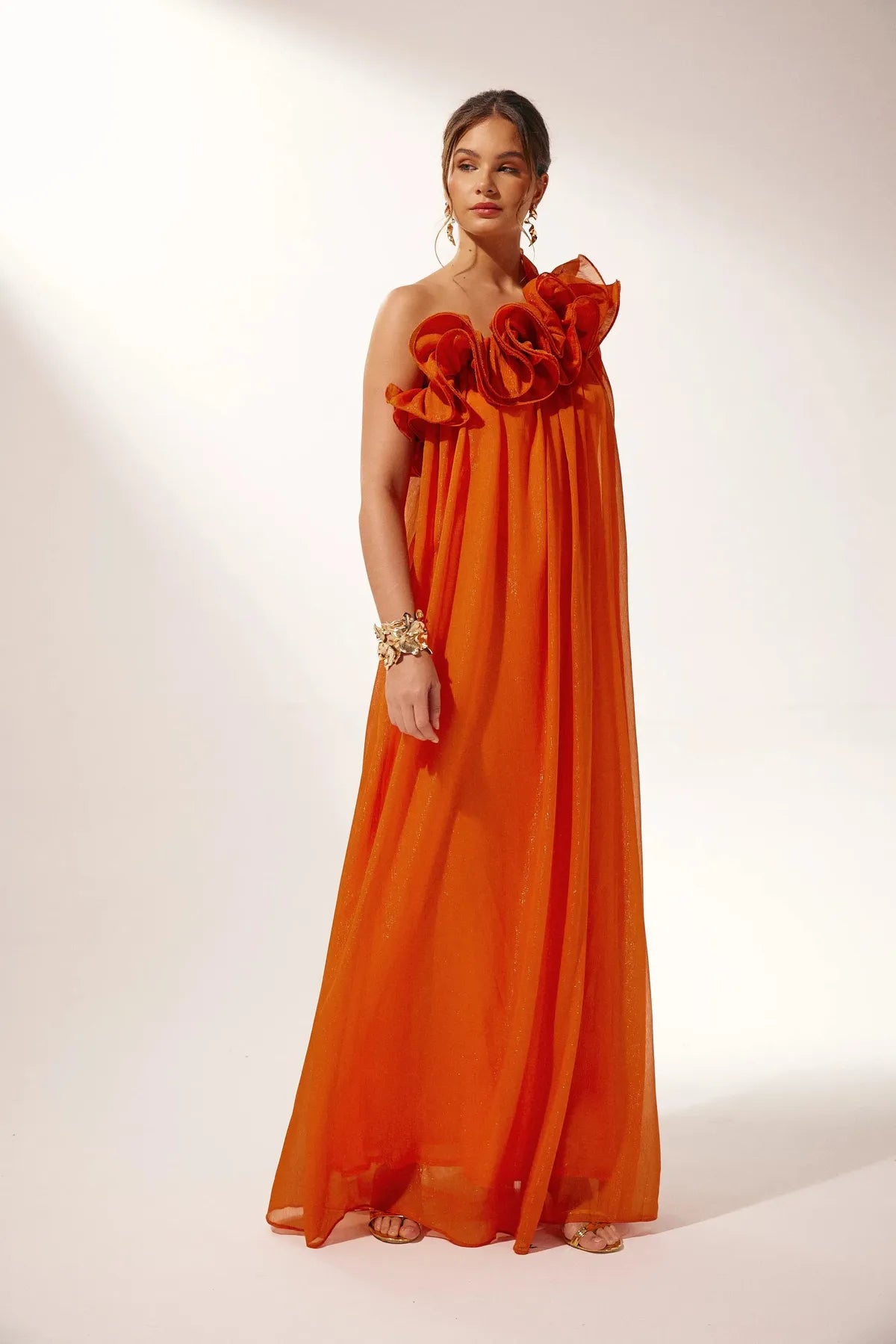 One-Shoulder Maxi Dress – Summer Resort & Day-to-Evening Wear