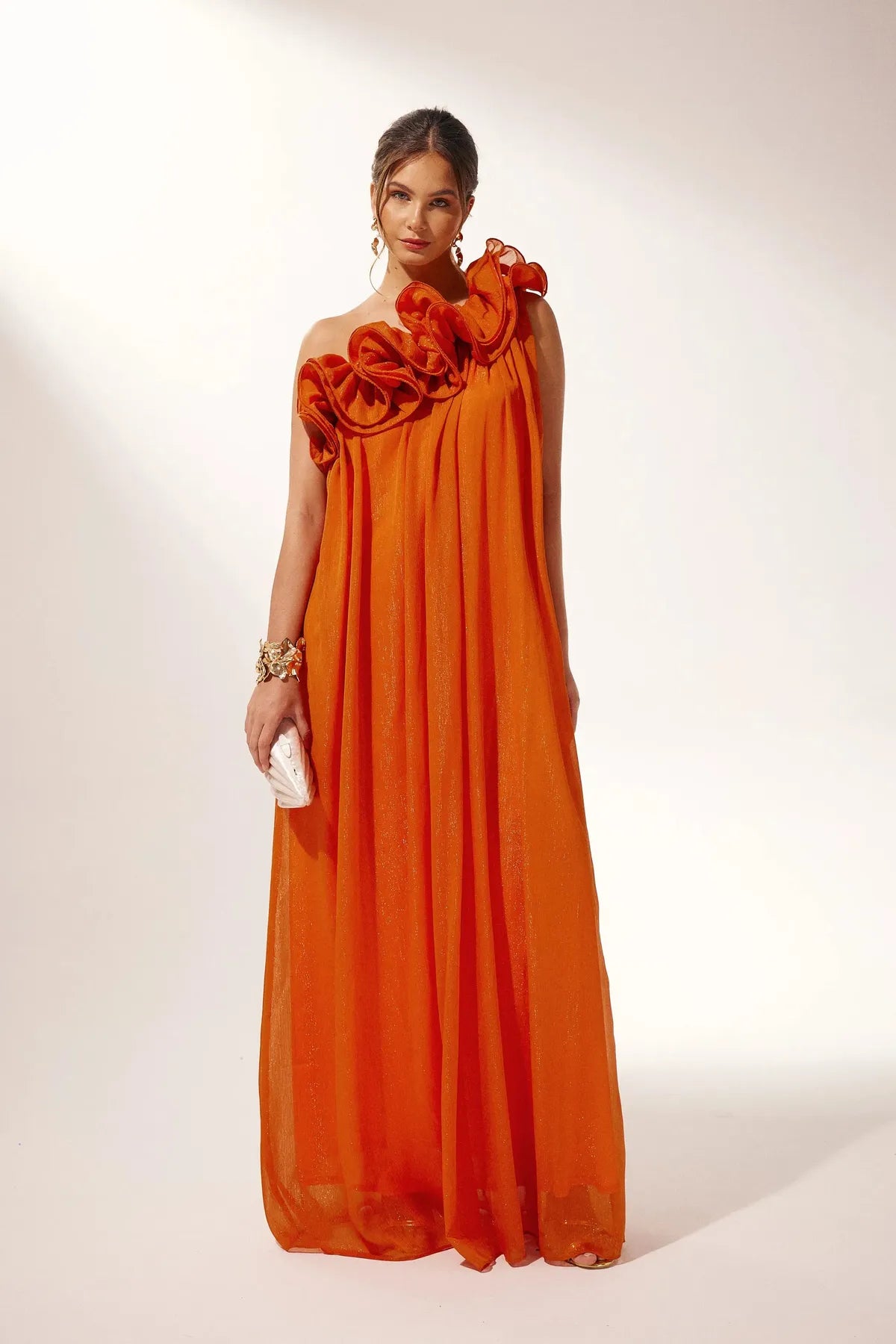 One-Shoulder Maxi Dress – Summer Resort & Day-to-Evening Wear