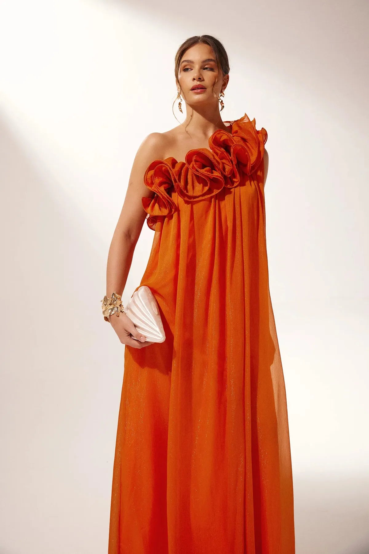 One-Shoulder Maxi Dress – Summer Resort & Day-to-Evening Wear