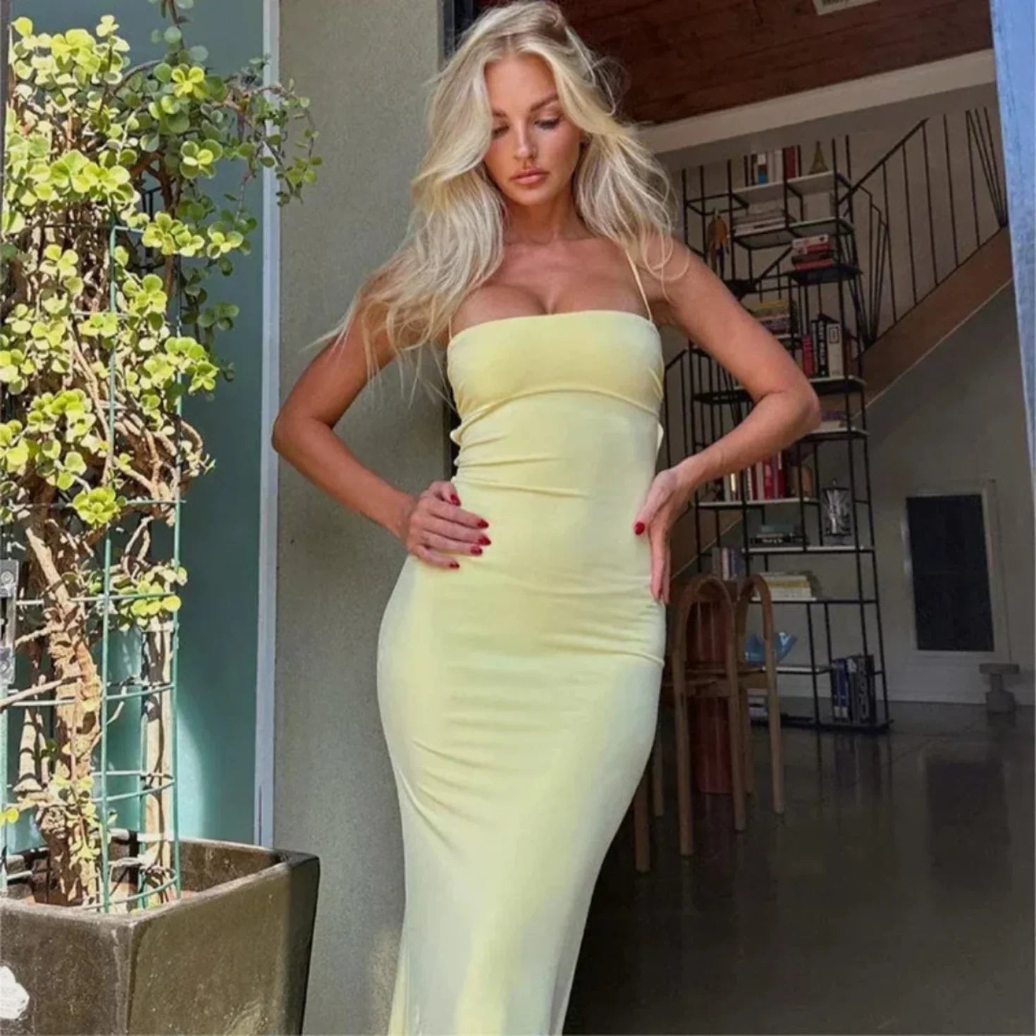 Slim Fit Maxi Dress
