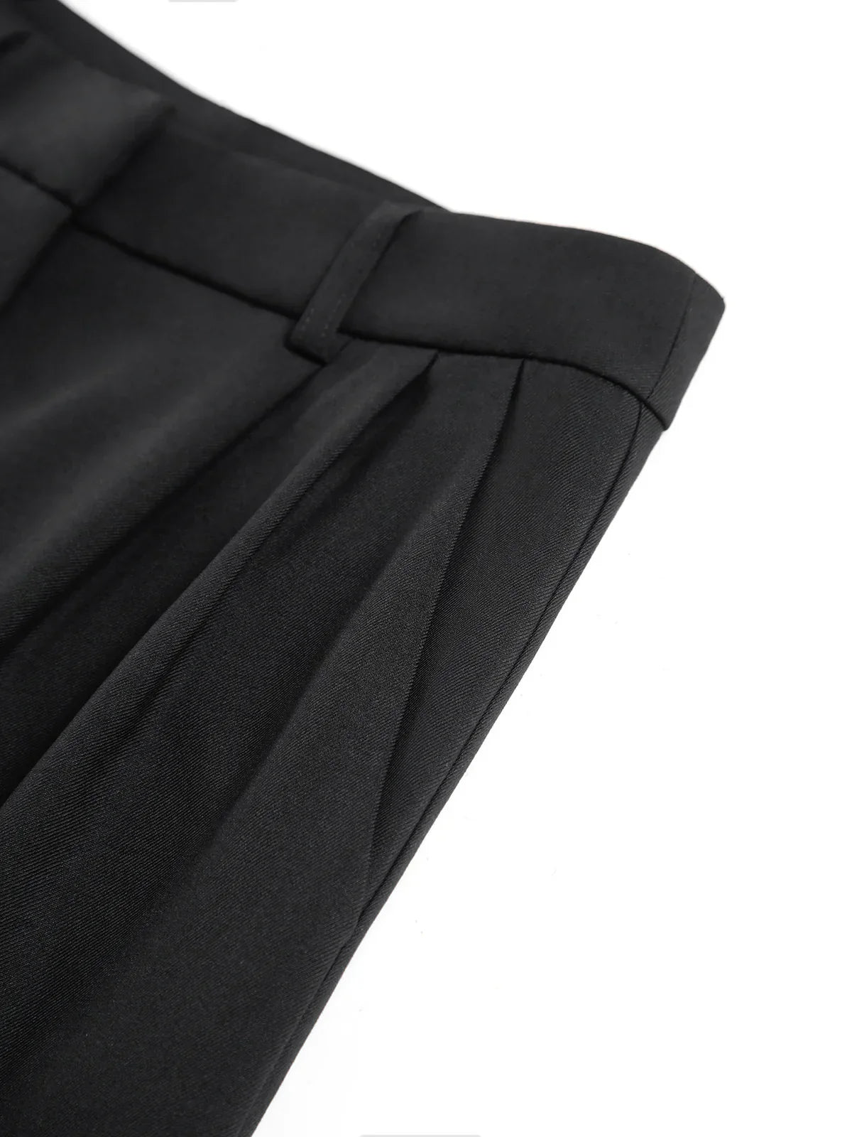 Solid Wide-Leg Pants