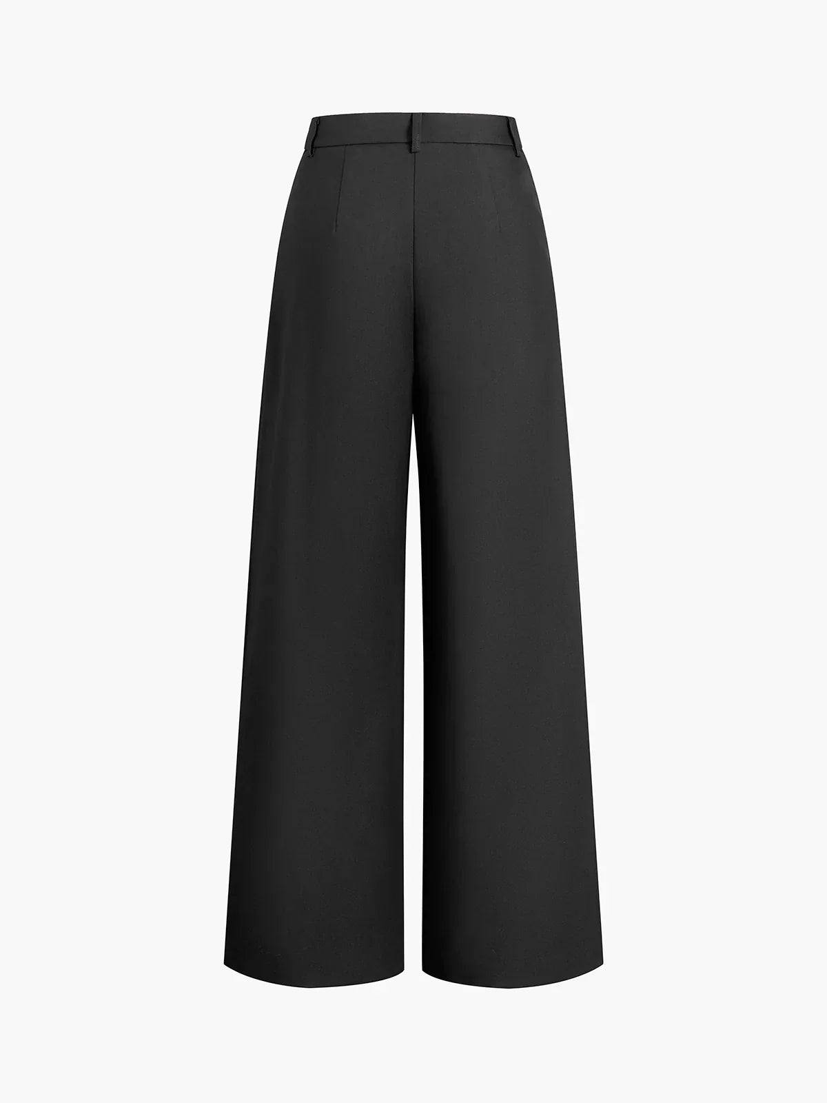 Solid Wide-Leg Pants
