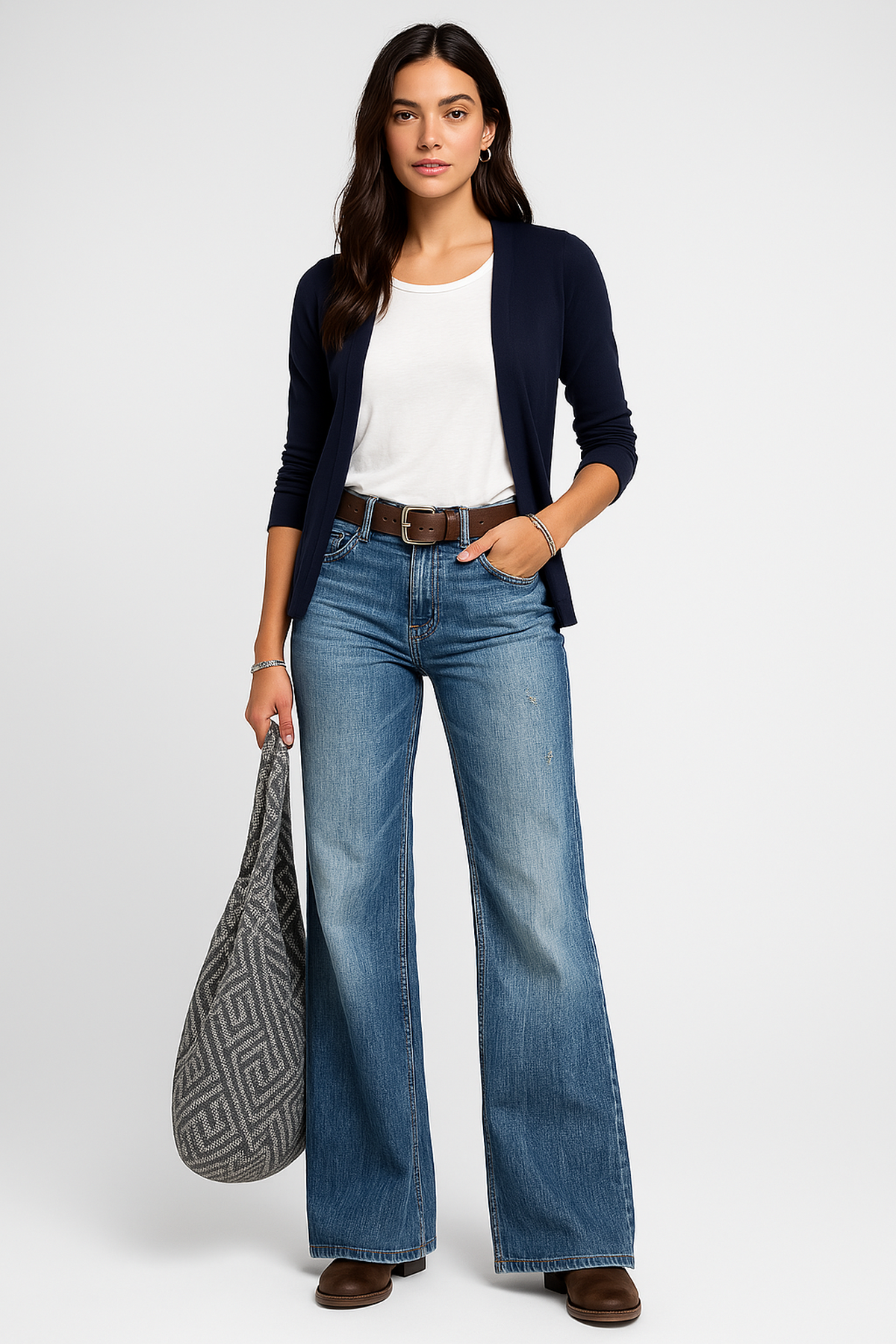 Vintage Wide-Leg Jeans For Women